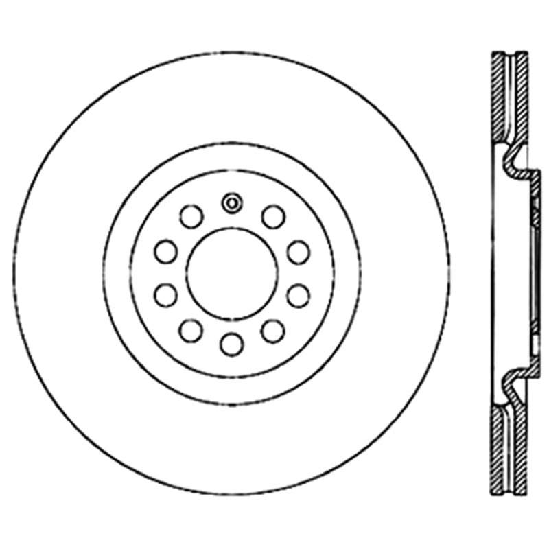 StopTech | Sport Rotor - Slotted & Drilled - Avant Droit - Vendu à l'unité StopTech Disques de freins