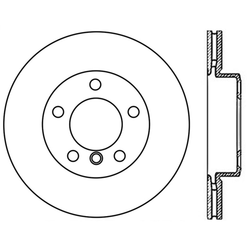 StopTech | Sport Rotor - Slotted & Drilled - Avant Gauche - Vendu à l'unité StopTech Disques de freins