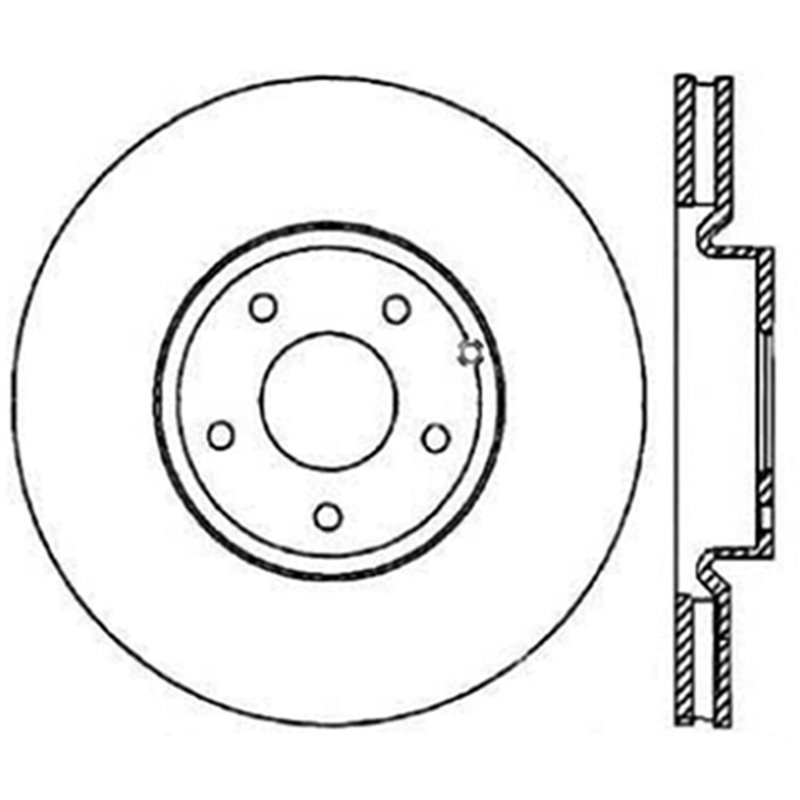 StopTech | Sport Rotor - Slotted & Drilled - Arrière Gauche - Vendu à l'unité StopTech Disques de freins