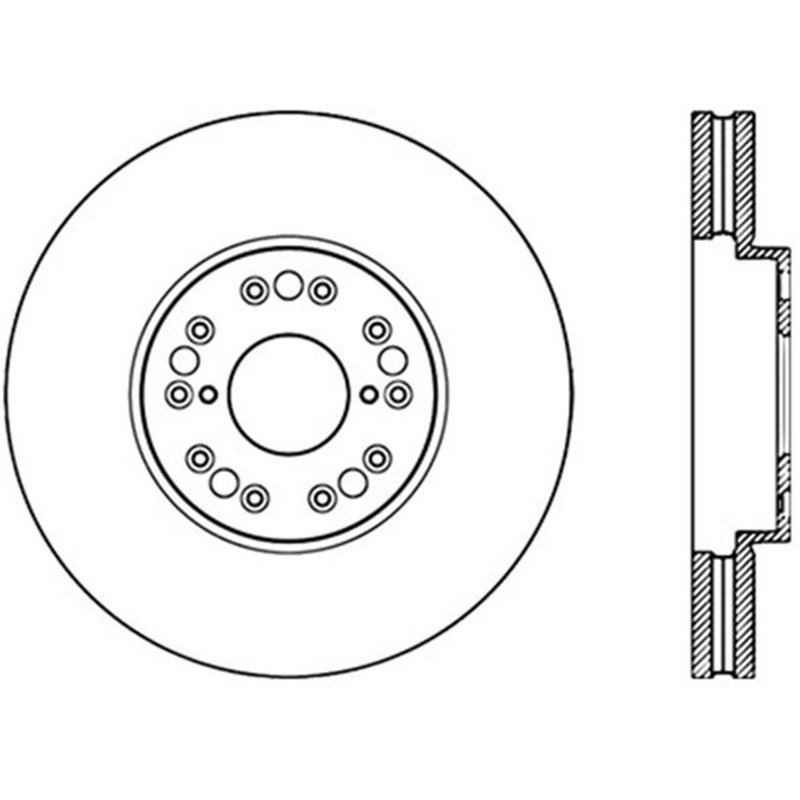 StopTech | Sport Rotor - Slotted & Drilled - Avant Droit - Vendu à l'unité StopTech Disques de freins