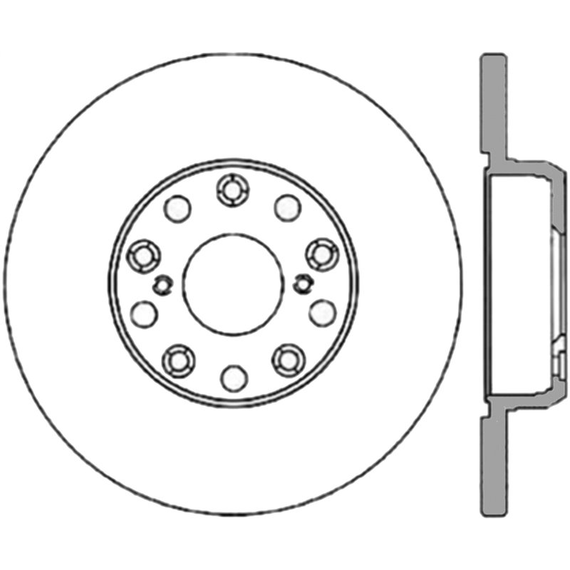 StopTech | Sport Rotor - Slotted & Drilled - Arrière Gauche - Vendu à l'unité StopTech Disques de freins