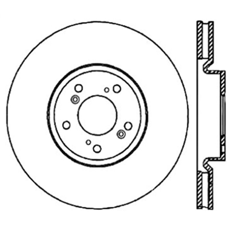 StopTech | Sport Rotor - Drilled - Avant Droit - Vendu à l'unité StopTech Disques de freins