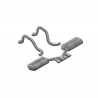 Corsa | Sport Axle-Back Exhaust System - 2.5" Tigershark 3.5" Tips Chevrolet Corvette C5 CORSA Performance Axle-Back Exhausts