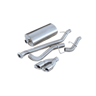 Corsa | Sport Cat-Back Exhaust System - 3.0" Twin 4.0" Tips Tahoe / Yukon 02-06 5.3L CORSA Performance Cat-Back Exhausts