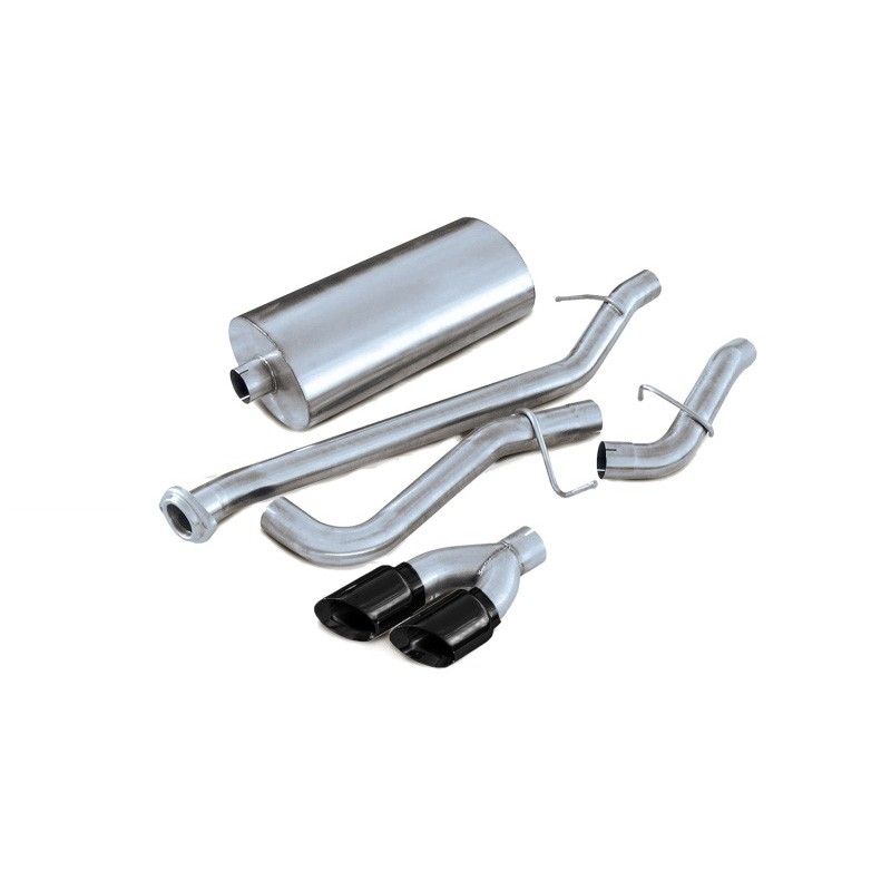 Corsa | Sport Cat-Back Exhaust System - 3.0" Twin 4.0" Tips Tahoe / Yukon 02-06 5.3L CORSA Performance Cat-Back Exhausts
