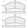 StopTech | Street Select Brake Pads - Avant StopTech Plaquettes de freins