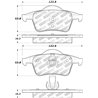 StopTech | Street Select Brake Pads - Arrière StopTech Plaquettes de freins