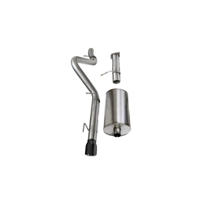 Corsa | Sport Cat-Back Exhaust System - 3.0" Single 4.0" Tips Trailblazer SS 06-08 6.0L CORSA Performance Cat-Back Exhausts