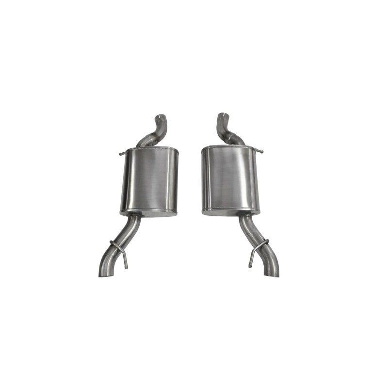 Corsa | Sport Axle-Back Exhaust System - 2.5" No Tips Cadillac CTS Vsport V6 3.6L TT CORSA Performance Axle-Back Exhausts
