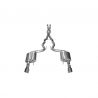 Corsa | Xtreme Cat-Back Exhaust System - 3.0" Single 4.5" Tips Mustang GT Coupe CORSA Performance Cat-Back Exhausts