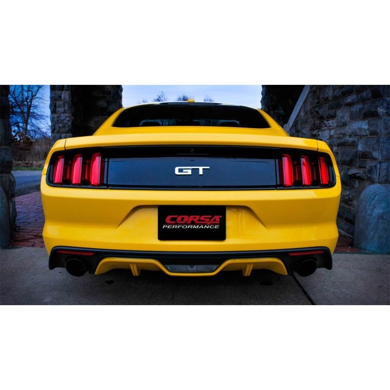 Corsa | Xtreme Cat-Back Exhaust System - 3.0" Single 4.5" Tips Mustang GT Coupe CORSA Performance Cat-Back Exhausts