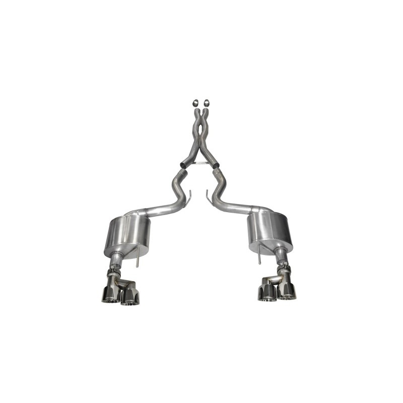 Corsa | Xtreme Cat-Back Exhaust System - Mustang 5.0L 2015-2017 CORSA Performance Cat-Back Exhausts