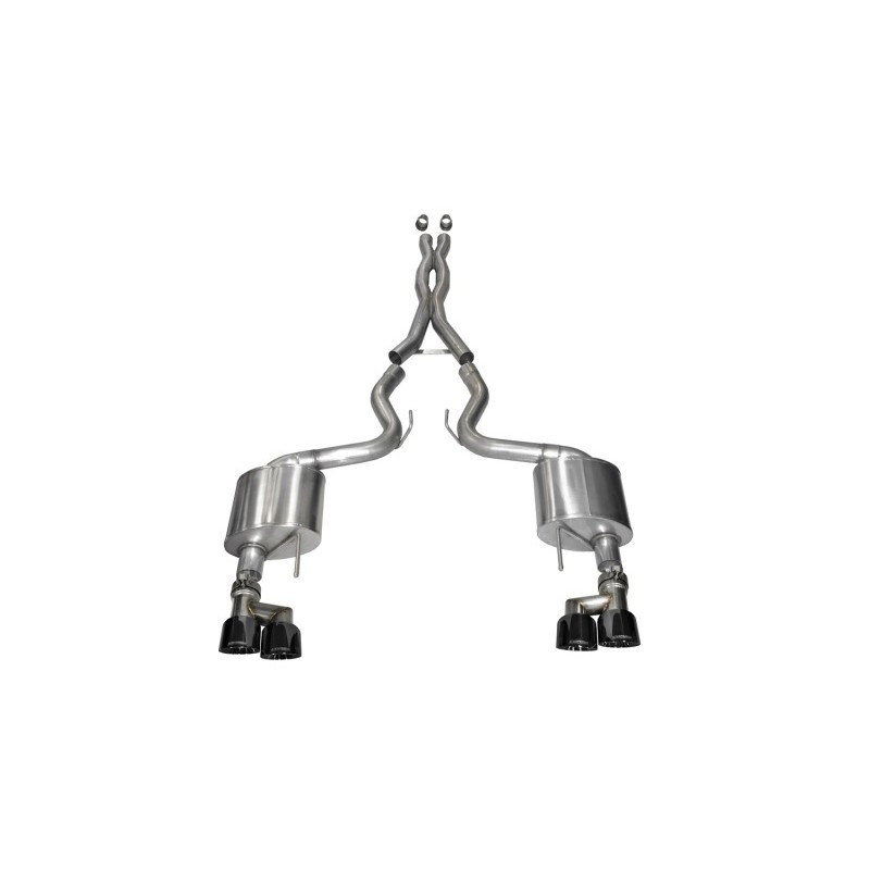 Corsa | Xtreme Cat-Back Exhaust System - Mustang 5.0L 2015-2017 CORSA Performance Cat-Back Exhausts