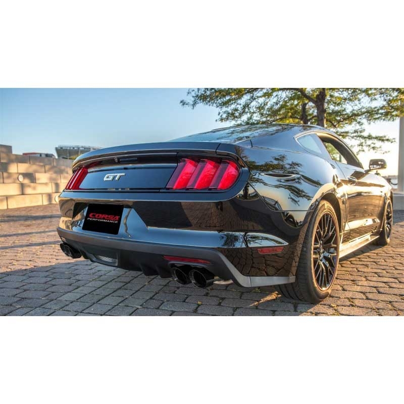 Corsa | Xtreme Cat-Back Exhaust System - Mustang 5.0L 2015-2017 CORSA Performance Cat-Back Exhausts
