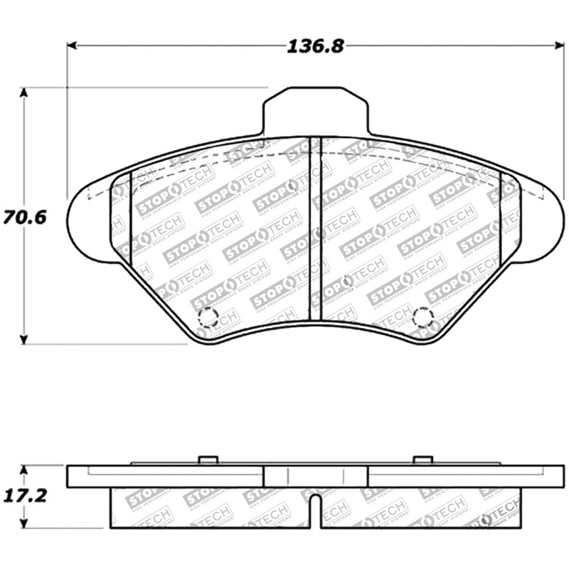 StopTech | Sport Brake Pads - Avant StopTech Plaquettes de freins