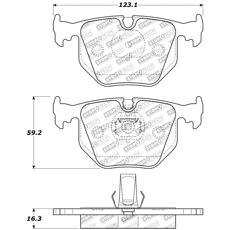 StopTech | Sport Brake Pads - Arrière StopTech Plaquettes de freins