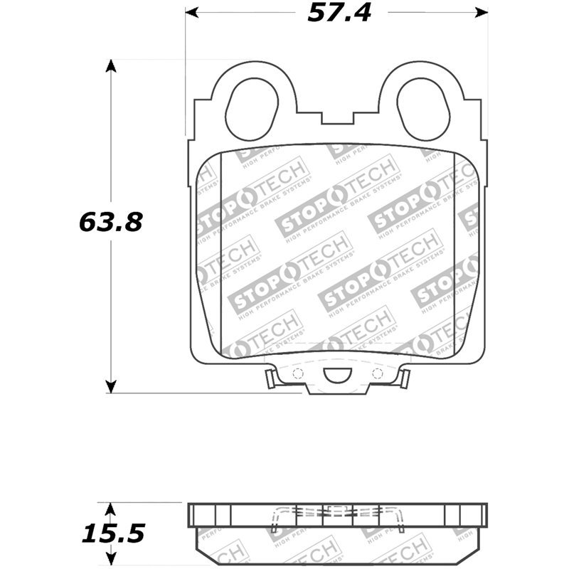 StopTech | Sport Brake Pads - Arrière StopTech Plaquettes de freins