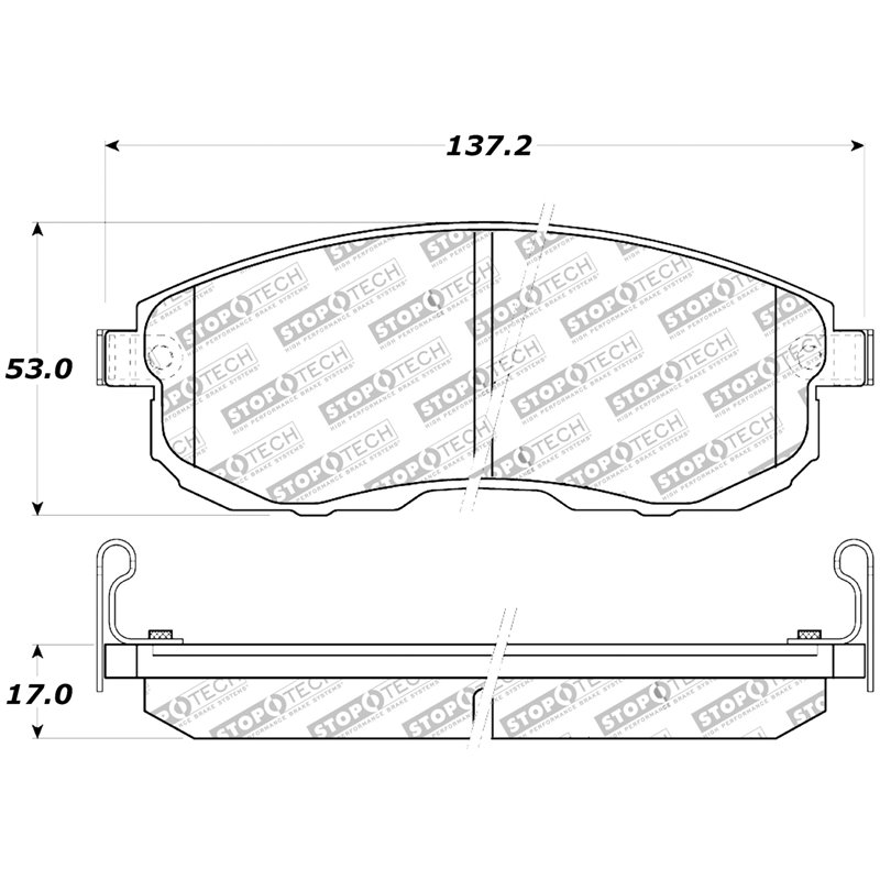 StopTech | Sport Brake Pads - Avant StopTech Plaquettes de freins
