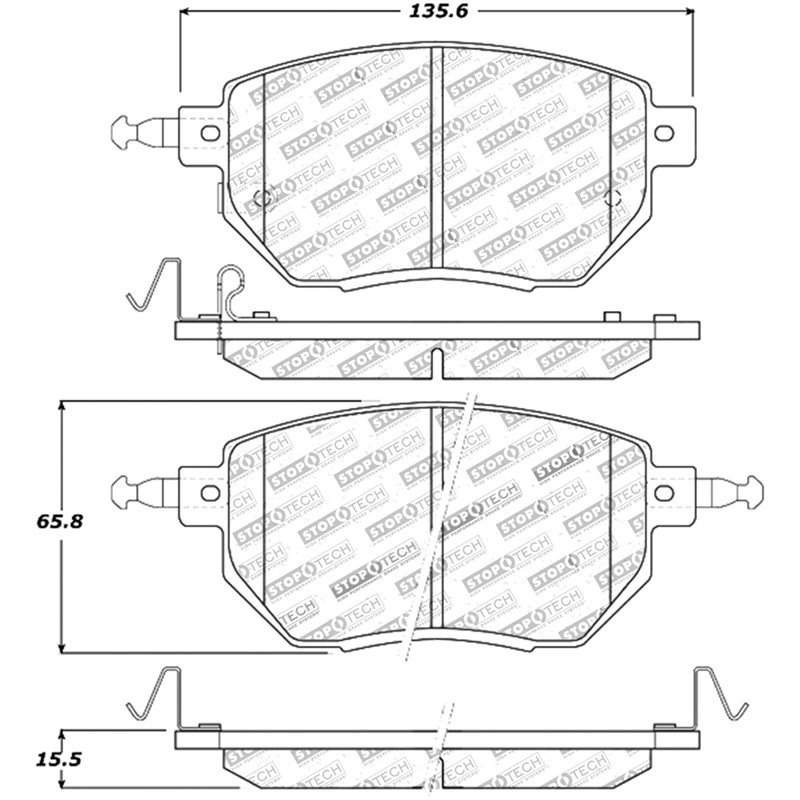 StopTech | Sport Brake Pads - Front StopTech Brake Pads