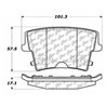 StopTech | Sport Brake Pads - Arrière StopTech Plaquettes de freins