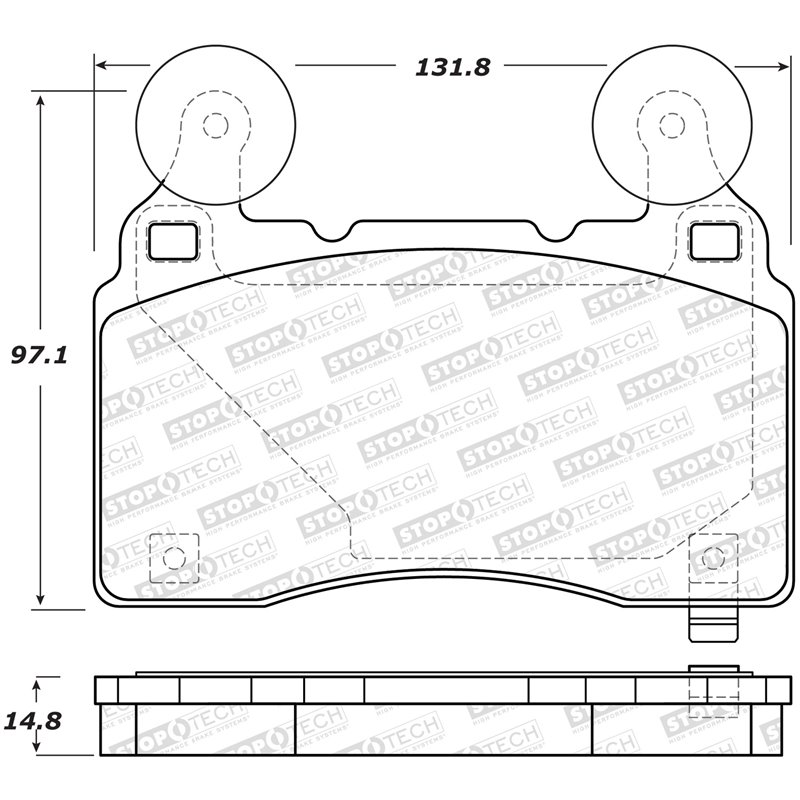 StopTech | Sport Brake Pads - Avant StopTech Plaquettes de freins