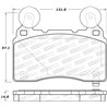 StopTech | Sport Brake Pads - Avant StopTech Plaquettes de freins