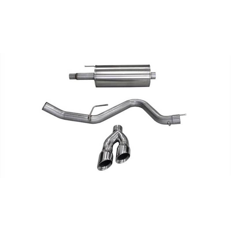 Corsa | Sport Cat-Back Exhaust System - 3.0" Twin 4.0" Tips Ford F-150 V8 5.0L CORSA Performance Cat-Back Exhausts
