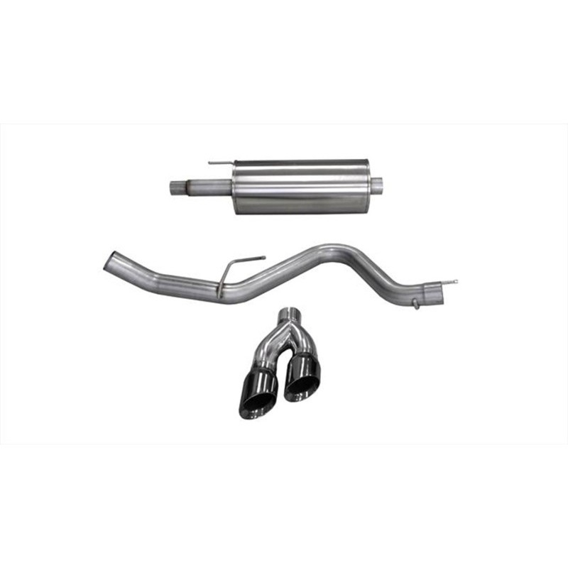 Corsa | Sport Cat-Back Exhaust System - 3.0" Twin 4.0" Tips Ford F-150 V8 5.0L CORSA Performance Cat-Back Exhausts