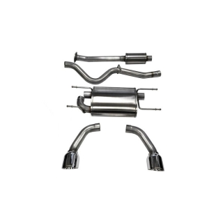 Corsa | Sport Cat-Back Exhaust System - 2.5" Single 4.5" Tips FR-S / BRZ / 86 CORSA Performance Cat-Back Exhausts