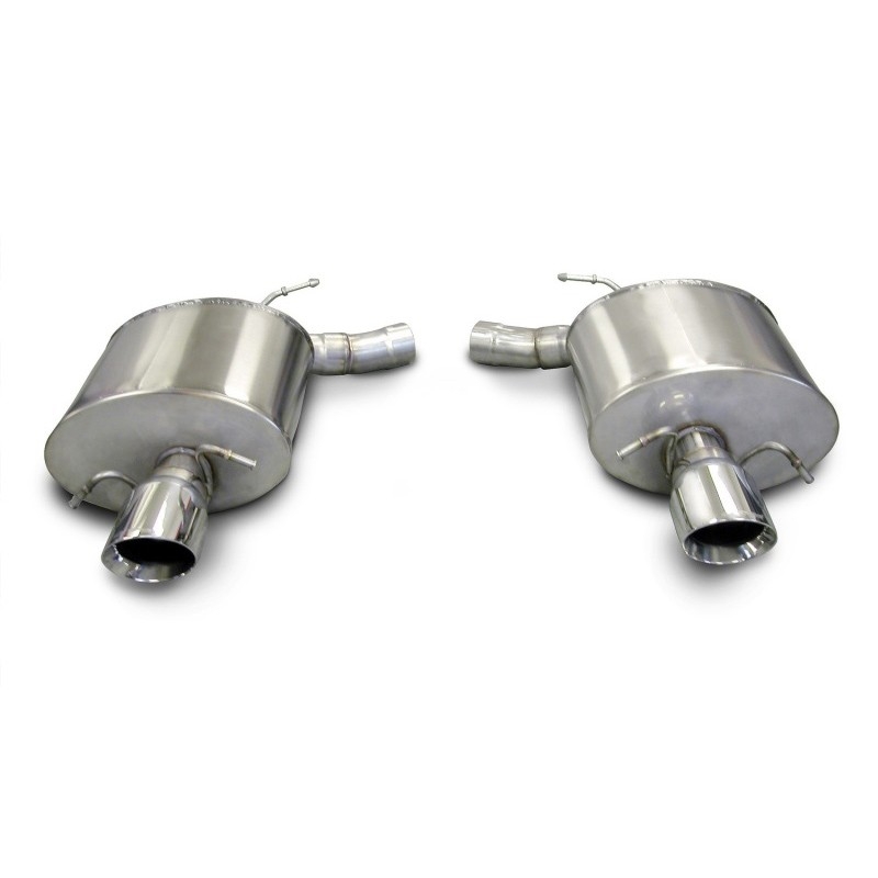 Corsa | Sport Axle-Back Exhaust System - 2.5" Single 4.0" Tips Cadillac CTS-V Sedan CORSA Performance Axle-Back Exhausts