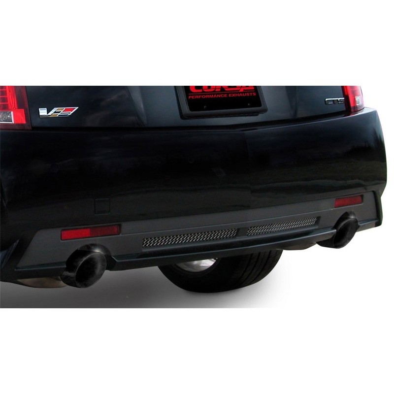 Corsa | Sport Axle-Back Exhaust System - 2.5" Single 4.0" Tips Cadillac CTS-V Sedan CORSA Performance Axle-Back Exhausts