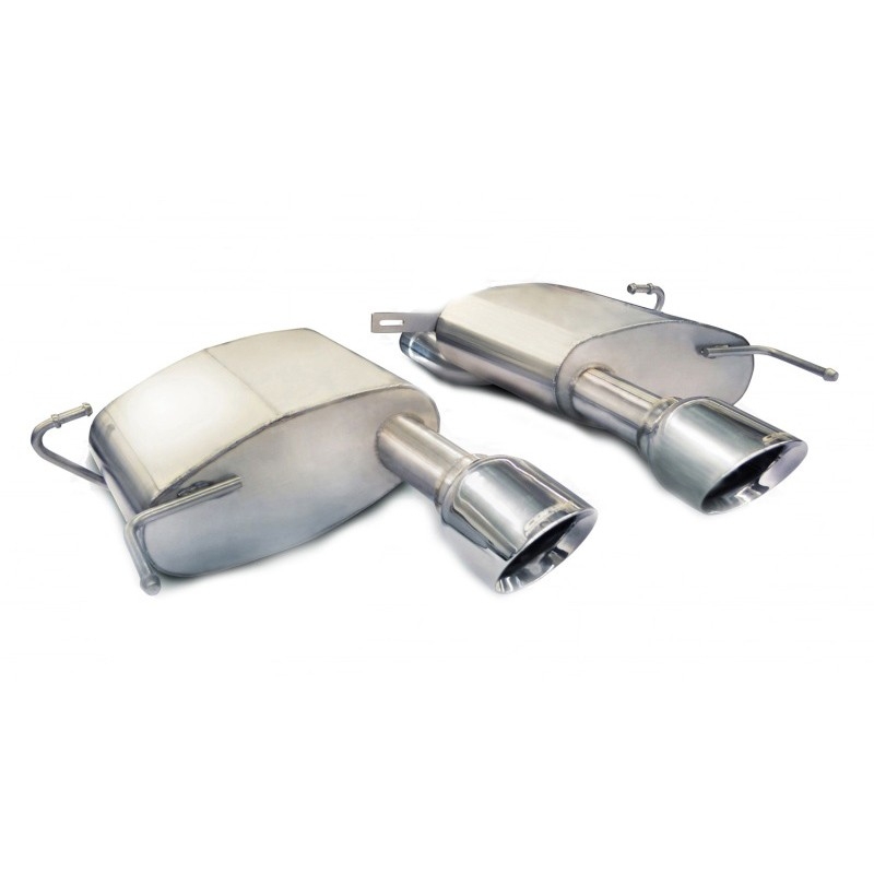 Corsa | Sport Axle-Back Exhaust System - 2.5" Single 4.5" Tips Cadillac CTS-V Coupe CORSA Performance Axle-Back Exhausts