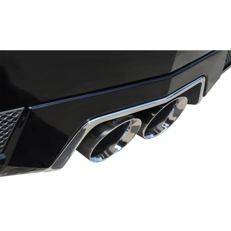 Corsa | Sport Axle-Back Exhaust System - 2.5" Single 4.5" Tips Cadillac CTS-V Coupe CORSA Performance Axle-Back Exhausts