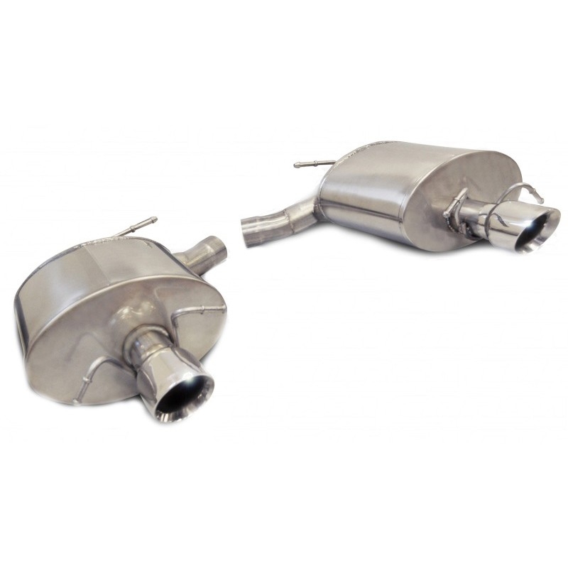 Corsa | Sport Axle-Back Exhaust System - 2.5" Single 3.5" Tips Cadillac CTS-V Wagon CORSA Performance Axle-Back Exhausts