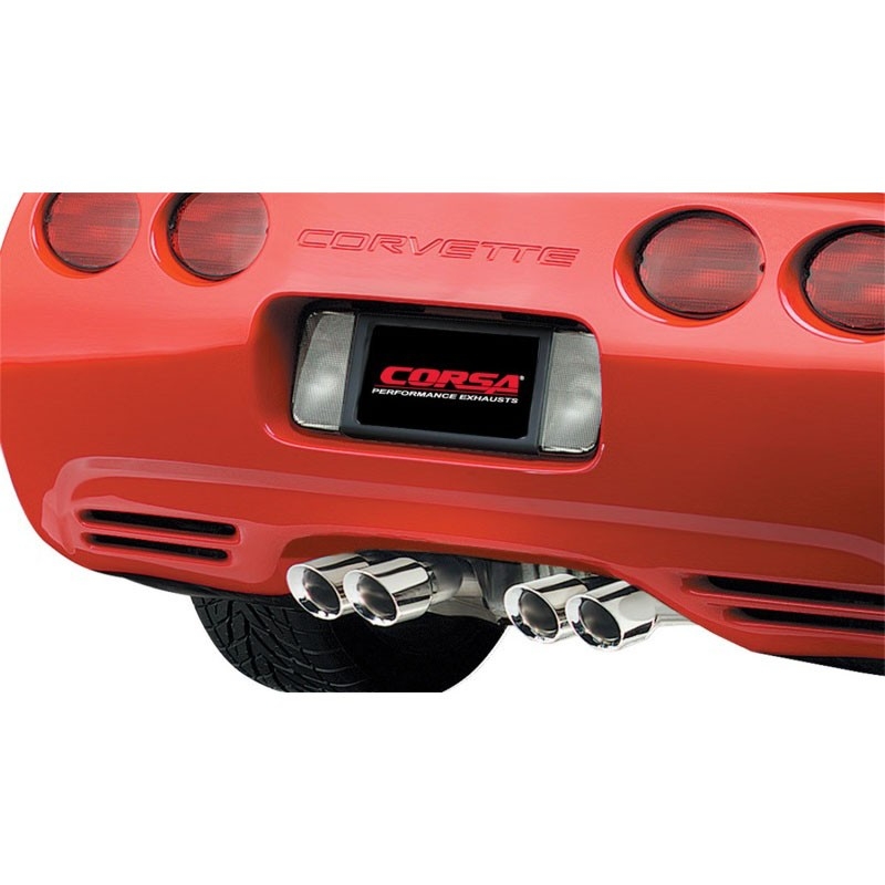 Corsa | Xtreme Cat-Back Exhaust System - 2.5" Twin 4.0" Tips Chevrolet Corvette C5 CORSA Performance Cat-Back Exhausts