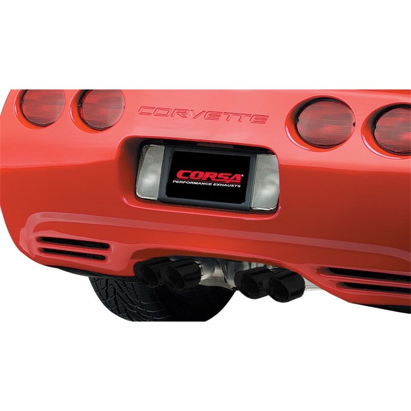 Corsa | Xtreme Cat-Back Exhaust System - 2.5" Twin 4.0" Tips Chevrolet Corvette C5 CORSA Performance Cat-Back Exhausts
