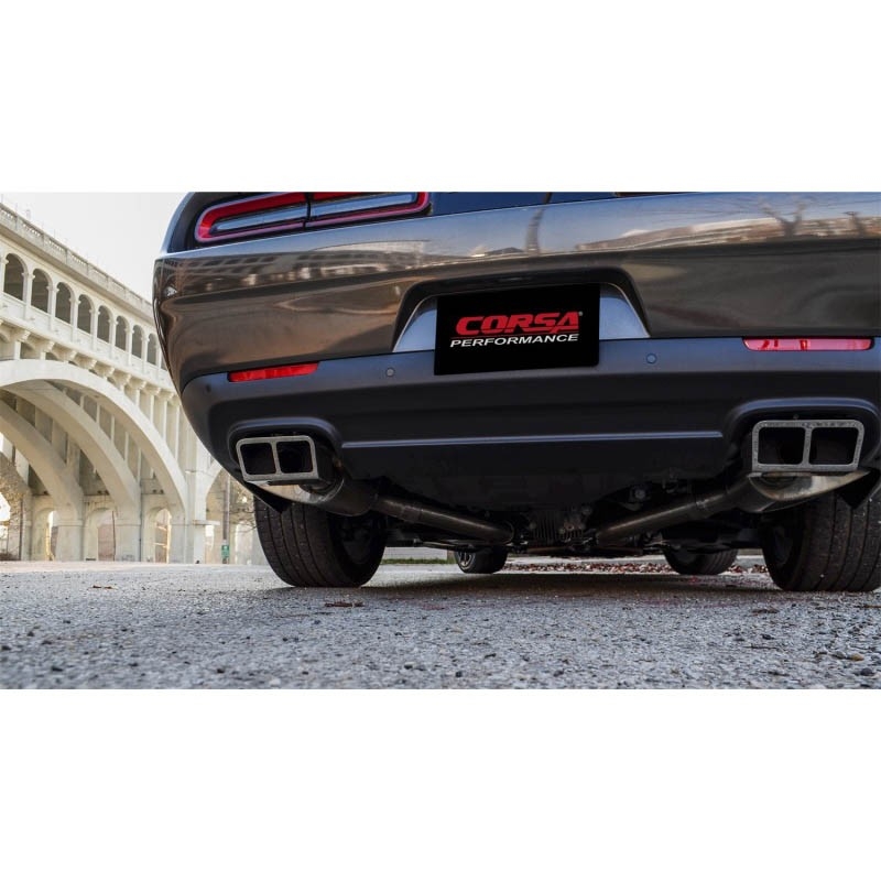 Corsa | Xtreme Cat-Back Exhaust System - 2.75" GTX2 Tips Challenger SRT 6.2L / 6.4L CORSA Performance Cat-Back Exhausts