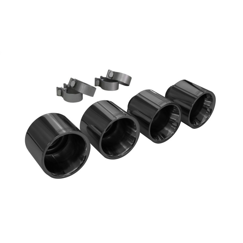 Corsa | Exhaust Tip Kit - Single 5.0" Dual Wall Titanium Tip Kit Nissan GT-R R35 CORSA Performance Exhaust Tip