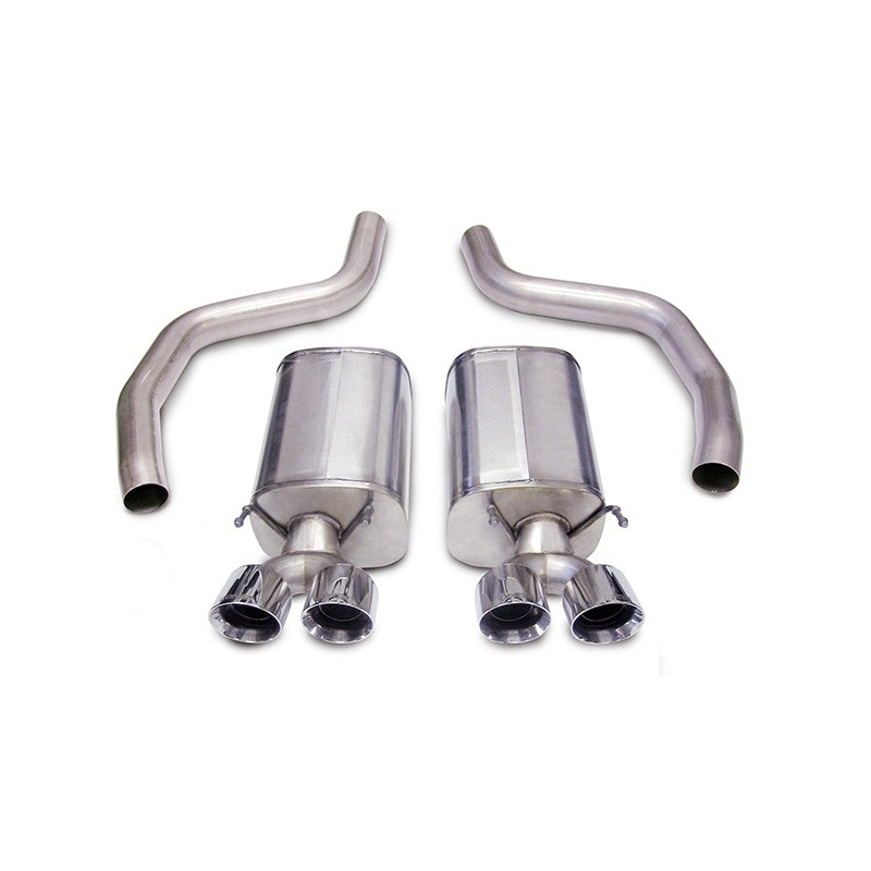 Corsa | Xtreme Axle-Back Exhaust System - 2.5" Twin 4.5" Tips Chevrolet Corvette C6 LS3 CORSA Performance Axle-Back Exhausts