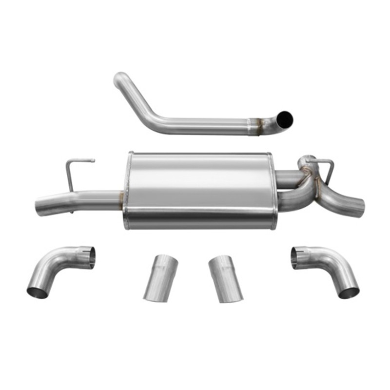 Corsa | Sport Axle-Back Exhaust System - Wrangler (JL) 2.0T / 3.6L 2018-2022 CORSA Performance Axle-Back Exhausts