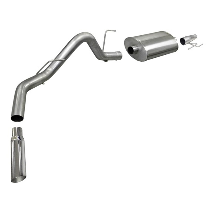 Corsa | Sport Cat-Back Exhaust System - 3.0" Single 4.0" Tips Ford F-150 EcoBoost 3.5T 144.5"/156.5"/163.1" WB CORSA Performa...