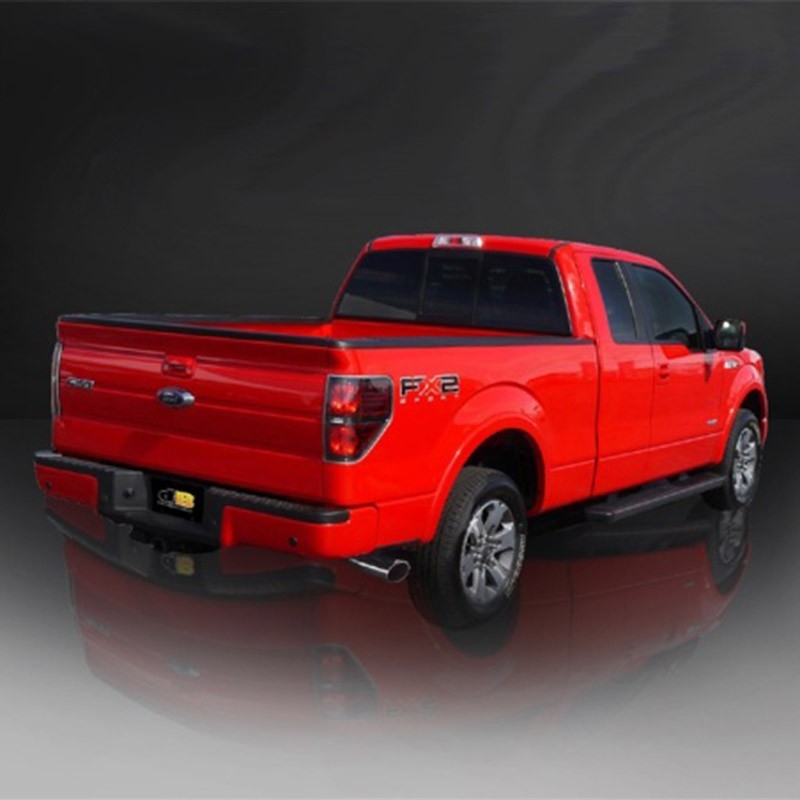 Corsa | Sport Cat-Back Exhaust System - 3.0" Single 4.0" Tips Ford F-150 V8 5.0L 144.5"/156.5"/163.1" WB CORSA Performance Ca...