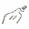 Corsa | Sport Cat-Back Exhaust System - 3.0" Single 4.0" Tips Ram 1500 4.7L / 5.7L 140" WB CORSA Performance Cat-Back Exhausts