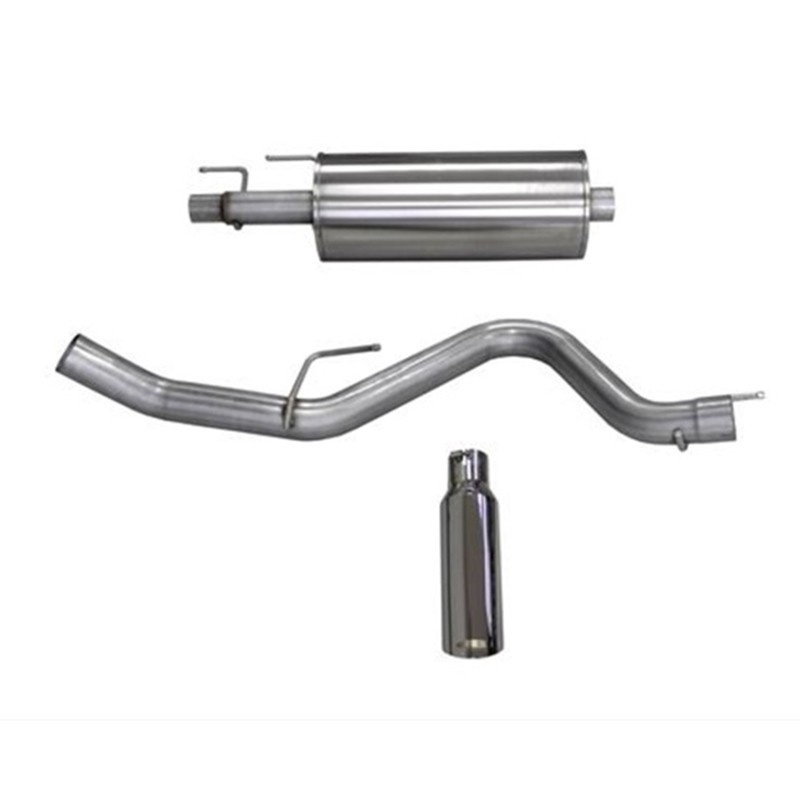 Corsa | Sport Cat-Back Exhaust System - 3.0" Single 4.0" Tips Ford F-150 EcoBoost 2.7T / 3.5T CORSA Performance Cat-Back Exha...