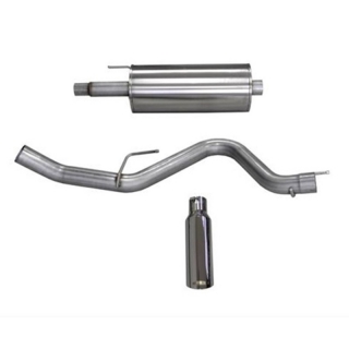 Corsa | Sport Cat-Back Exhaust System - 3.0" Single 4.0" Tips Ford F-150 V8 5.0L CORSA Performance Cat-Back Exhausts