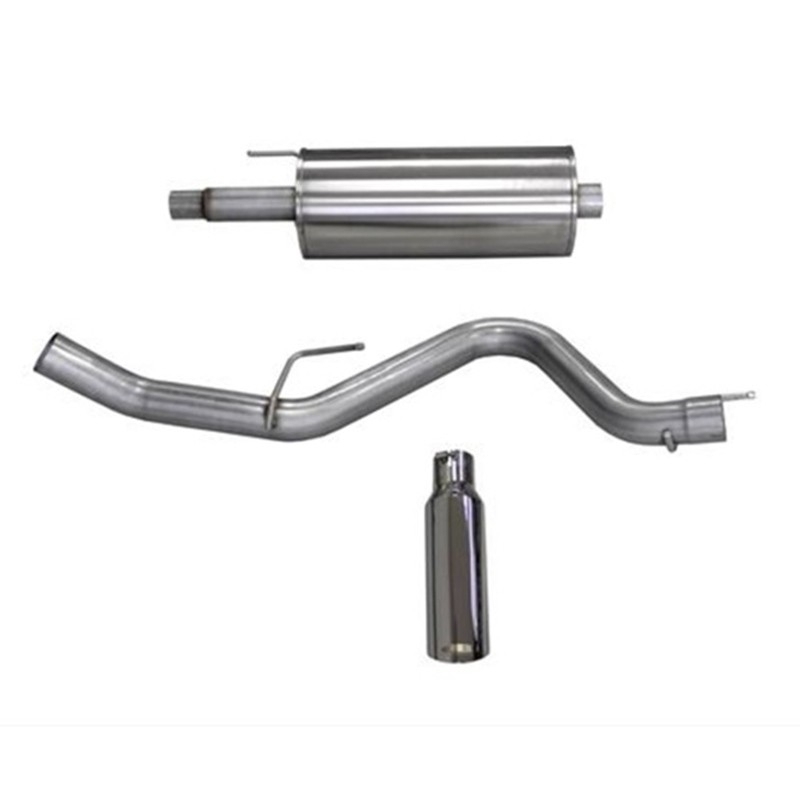 Corsa | Sport Cat-Back Exhaust System - 3.0" Single 4.0" Tips Ford F-150 V8 5.0L CORSA Performance Cat-Back Exhausts