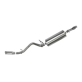 Corsa | Sport Cat-Back Exhaust System - 3.0" Single 4.0" Tips Silverado / Sierra 1500 5.3L 119" Wheelbase CORSA Performance C...