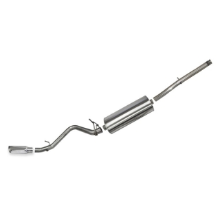 Corsa | Sport Cat-Back Exhaust System - 3.0" Single 4.0" Tips Silverado / Sierra 1500 5.3L 153" Wheelbase CORSA Performance C...
