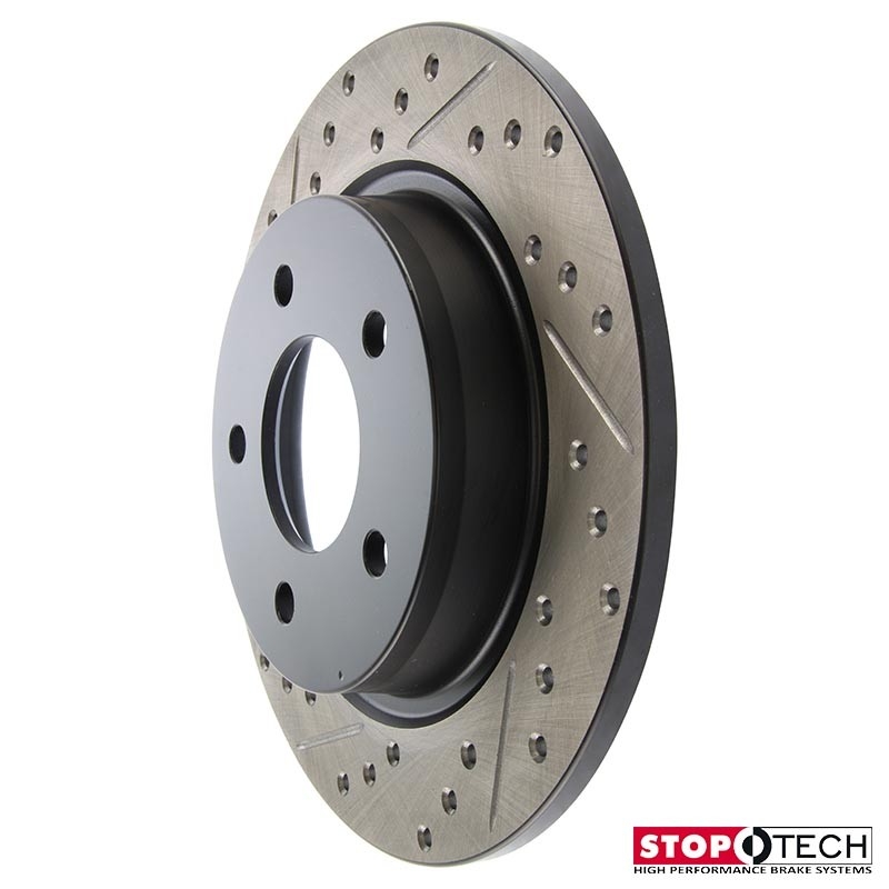 StopTech | Sport Rotor - Slotted & Drilled - Arrière Droit - Vendu à l'unité StopTech Disques de freins