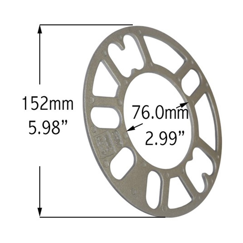 COYOTE | Wheel Spacer 3mm / 76mm / Universel 4/5 Lug Coyote Wheel Accessories Spacer de roues